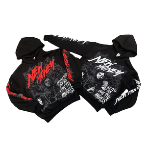 Sudaderas con capucha personalizadas de algodón pesado con estampado 3D de soplo y cremallera para hombre, sudaderas con capucha de gran tamaño Vintage lavadas con ácido para hombre - Product Image 6