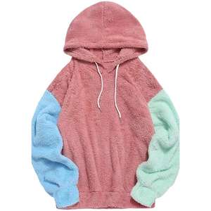 Sudaderas con capucha de alta calidad, logotipo bordado personalizado, sudadera de Sherpa de gran tamaño para hombre, sudadera en blanco, jersey de lana Sherpa - Product Image 4