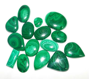 100% Natural malaquita jaspe cabujón verde piedra preciosa suelta para joyería hecha a mano piedra pulida para la fabricación de joyas - Product Image 4