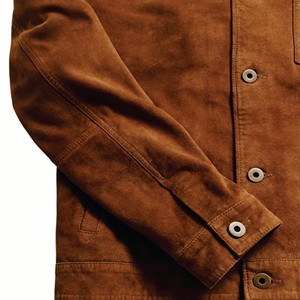 Camisa vaquera de algodón puro para hombre, fina camisa de manga larga a cuadros, chaqueta informal holgada resistente al desgaste para hombre - Product Image 2