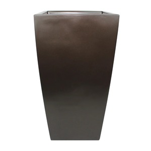 Petits vases à fleurs carrés en métal galvanisé pour décoration intérieure - Product Image 4