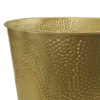 Conception exclusive en laiton fini antique forme personnalisée poubelle sans couvercle bacs pour chambre coin poubelle