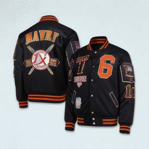 High Quality Varsity <b>Jacket</b> Unisex <b>Leather</b> Sleeves Baseball Letter Printed Men Hip Hop Patchwork Varsity <b>Jacket</b> <b>for</b> <b>Women</b> - Product Image 6