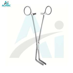 Pinzas Parametrium Wertheim de Acero de Alta Calidad ALMAC para Cirugía Ginecológica, Agarre Fuerte, Manejo Preciso de Tejidos, 1 Año - Product Image 3