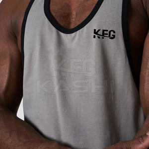 Camiseta sin mangas de punto para hombre de Pakistán, con tela de algodón/poliéster, transpirable, en varios tamaños, para uso diario informal. - Product Image 4