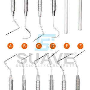 เครื่องมือผ่าตัดหัวตรวจทันตกรรมแบบตรงและโค้งใช้ซ้ำได้เครื่องมือทันตกรรมแบบแมนนวลทำจากสแตนเลส - Product Image 4