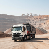Camion benne d'occasion HOWO 371 ch 6X4 à direction à gauche, haute capacité, pour l'exportation, directement de l'usine