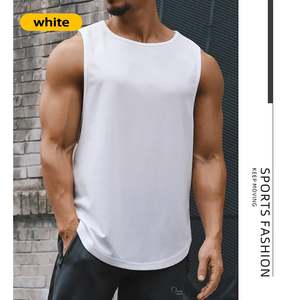 Men's Sleeveless Fitness T-Shirt Customize Your Logo Quick-drying <b>Vest</b> Men's Muscle <b>Bodybuilding</b> Fitness Summer Sports <b>Vest</b> - Product Image 4