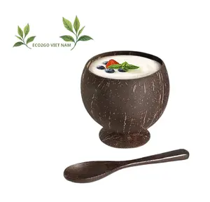 Tazza di guscio di cocco realizzata con 100% materiali naturali/Eco-Friendly e biodegradabile/Eco2go Vietnam