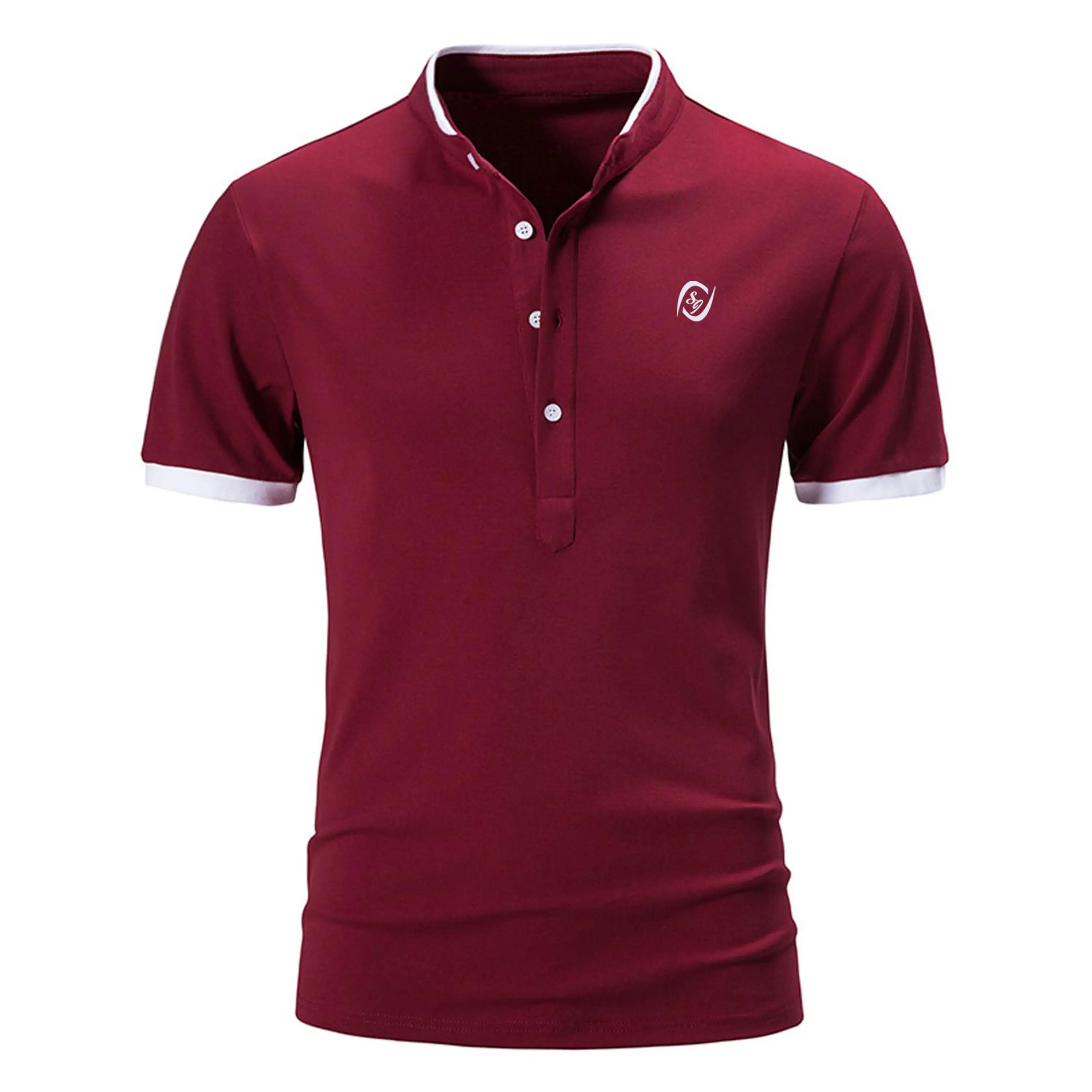 Mens Golf Polo Shirt Algodão de alta qualidade logotipo personalizado mangas curtas Plain Blank Polo T-shirt para homens