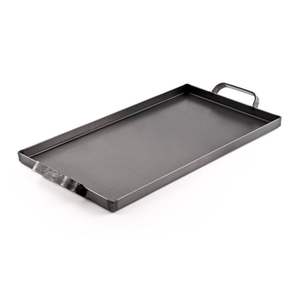 Metal Chocolate <b>Serving</b> <b>Tray</b> <b>With</b> <b>Handle</b> Base And Gold Edging For Use In Gift Hampers Or Event Return Gifting - Product Image 3