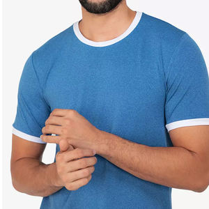 O Neck hommes t-shirts 2025 hommes t-shirts impression personnalisée logo manches courtes haute qualité 100% coton hommes t-shirts - Product Image 4