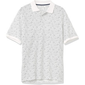 Polo de piqué de algodón de corte regular para hombre, diseño personalizado, estampado de letras lavadas, polos de talla grande para hombre - Product Image 1