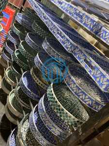 ชุดถาดเสิร์ฟทรงกลมสีน้ำเงินทันสมัย ประดับมุก งานฝีมือเคลือบเงา ของตกแต่งบ้านสุดหรู ผลิตในเวียดนาม - Product Image 6