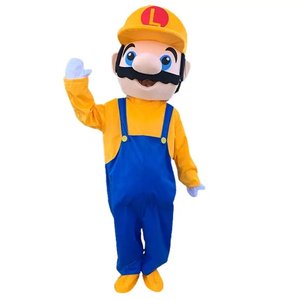 Disfraz de Mascota de Super Mario para Niños, Talla XL, Diseño Personalizado, Impreso en EVA, para Promociones, Fiestas, Festivales, Vacaciones, con Casco - Product Image 3