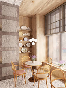 Conceptions d'intérieur de café en bois moderne Idées de décoration Conception personnalisée de meubles d'affichage de boulangerie - Product Image 3