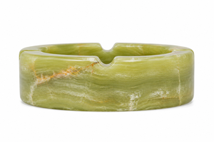 Cendrier circulaire en onyx vert naturel, écologique, sculpté à la main, support décoratif pour cigarettes, pour la maison et l'hôtel 2026 IMPEX - Product Image 6
