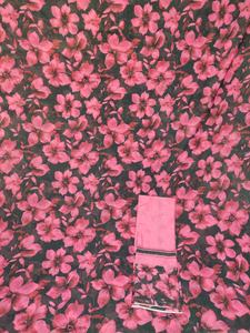 Nouveau Tissu Jacquard Somalien Classique à Motif Floral Abstrait sur Fond Noir pour Dirac en Coton – Idéal pour Tenues de Fête - Product Image 3