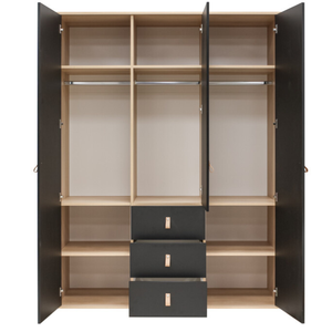Armario de 3 puertas de madera para niños de lujo de Vietnam Reunión de gran cantidad, soporte de envío rápido global para mayoristas - Product Image 4