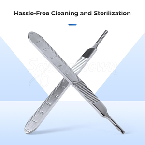 Roestvrijstalen <span class=keywords><strong>Scalpel</strong></span> Handvat Bp Handvat Voor Chirurgische Bladen Met Precisie Grip Voor Medisch En Laboratoriumgebruik - Product Image 5