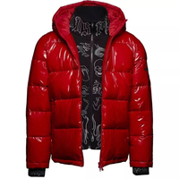 Blouson Bomber Unisexe Épais et Imperméable Coupe Slim Style Formel à Capuche Longueur Standard Automne Hiver Grande Taille