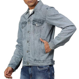 La más vendida nueva llegada al aire libre OEM hombres invierno Jeans chaquetas para Casual/último diseño precio más barato hombres Denim Jeans chaquetas - Product Image 2