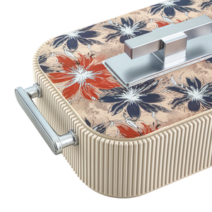 Réchauffeur rectangulaire de nourriture de casserole de conception élégante avec la poignée dans la marmite de fantaisie de finition d'or pour la maison utilisation de service de villas d'hôtel - Product Image 5