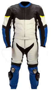 Combinaison de course de moto en cuir une pièce certifiée CE personnalisée pour hommes Équipement de protection de moto OEM directement de l'usine - Product Image 5