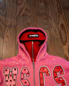 Heavyweight Streetwear Hoodie Cropped Screen Printed Heavyweight 500gms Acid Wash With Stones Hoodie Cotton for Men - Product Image 2