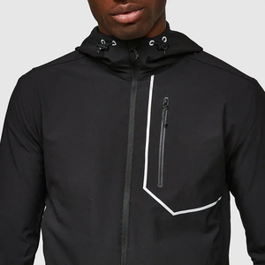 Nuevo Modelo de Fábrica al por Mayor, Chaqueta Cortavientos de Invierno para Hombre, Estampada, para Exteriores, para Ciclismo, Correr, Cortavientos, con Capucha y Forro Polar - Product Image 5