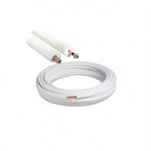 Kit de tuyaux de climatisation en cuivre revêtu UNI Standard 10 mètres, épaisseur 0,8 mm, 1/4 et 1/2 pouce - Product Image 2