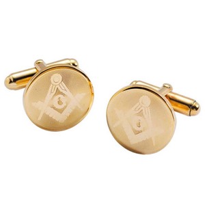 FREEMASON MASONIC MASON GOLD GP HECHO EN USA Gemelos - Product Image 1