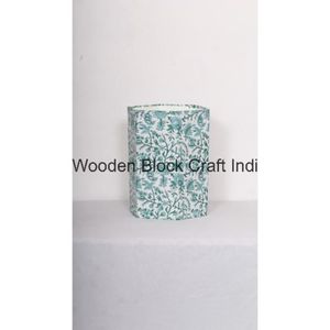 DIY Cardboard Dustbin Using Cotton Fabric with handcrafted floral print DIY readymade project <b>for</b> schools and institutions - Product Image 6