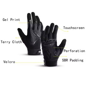 Guantes de moto de materiales personalizados para hombre y mujer, logotipo personalizado/Diseño, guantes de moto de carreras con gama barata - Product Image 2