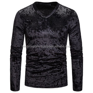 Camiseta de Mezclilla Unisex de Invierno con Diseño Bordado Personalizado, Cuello Redondo, Mangas Largas, Tejido Transpirable, Estilo Urbano - Product Image 6