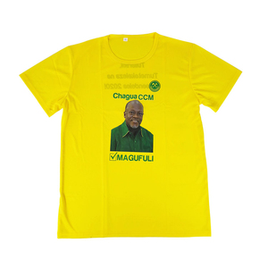 Fabricación al por mayor Impresión personalizada Camiseta Algodón Poliéster Material Presidente Elección Día Nacional Evento Hombre Camiseta - Product Image 1