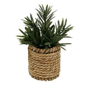 Panier en jacinthe d'eau pour la décoration intérieure et extérieure du jardin, fait à la main, moderne, élégant, grand porte-plante - Product Image 6