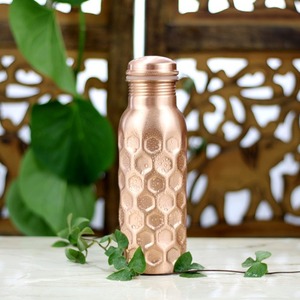 Eco-Friendly New Design Metal <b>Copper</b> Water <b>Bottle</b> with Lid Multipurpose for Home <b>Drinking</b> Water - Product Image 5