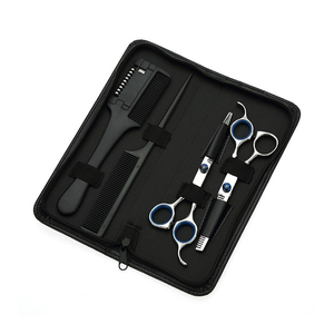 Beauté coupe amincissement barbier ensemble professionnel 2024 meilleur produit haut de gamme cisailles cheveux barbier ciseaux Kit - Product Image 1