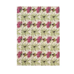 Custom Printed Floral Linen Microfiber Tea Towels Eco-Friendly Quick-Dry Antimicrobial for Home <b>Kitchen</b> Use Highly Plain - Product Image 1