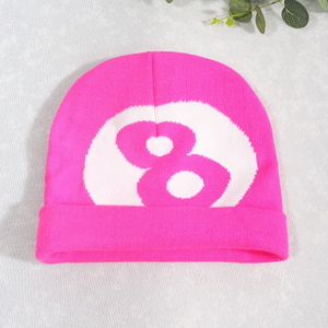 Casquettes en tricot jacquard ajustables en acrylique 100% pour homme et femme, tendance automne-hiver, vente chaude, style décontracté, maintien au chaud, fête de rue - Product Image 4