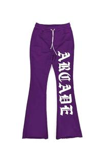 Pantalones de chándal de pierna recta de algodón ultra transpirable, pantalones de chándal de pierna ancha negros bordados, pantalones negros con ribetes en contraste para hombres - Product Image 4