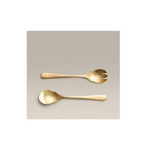 <b>Mirror</b> Polish Brass Salad Server Set Eco Friendly for Party Dining in Modern & Traditional Styles - Product Image 6