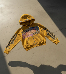 Sudadera con Capucha de Moda Urbana, con Cierre, Bordado Personalizado, Estampado, Elegante, para Hombre, Precio de Mayoreo - Product Image 3