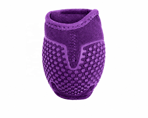 Protège-jambes pour chevaux Tough Tack en microfibre violette avec semelle Hex Grip pour l'équitation 2026 - Product Image 3