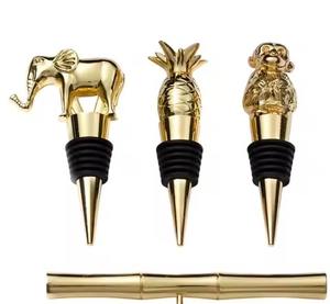 Elegant Design Metal Bottle <b>Stopper</b> For Bar Accessories <b>Wine</b> Sealing Tool Stylish For Restaurants - Product Image 4