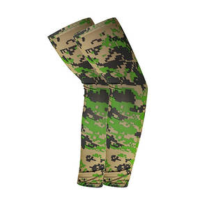 Manchon de bras personnalisé imprimé camouflage, protection UV, rafraîchissant, compression, pour activités aquatiques, observation de la faune, travail sur le terrain, vente en gros - Product Image 3