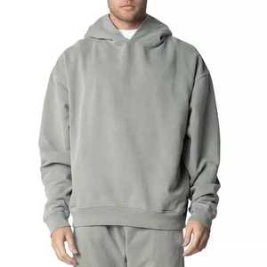 Pull-over à manches longues décontracté pour hommes Sweat-shirt à capuche tendance avec poche Coupe ample et méthode de tissage décontractée - Product Image 1