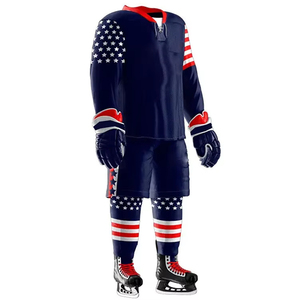 Maillot d'uniforme de hockey sur glace personnalisé en gros meilleure qualité nouveau style uniforme entièrement personnalisé ensemble avec le nom de l'équipe OEM - Product Image 2