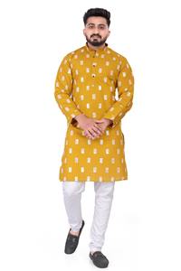 Ensemble Kurta Pyjama en coton pour homme, design vintage, qualité export, nouveau modèle, pour fêtes et mariages royaux, utilisations pour les fêtes, 2026 - Product Image 5